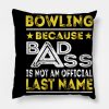 Bowling Throw Pillow Official Bowling Merch