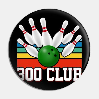 Bowling 300 Club Pin Official Bowling Merch