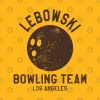 Lebowski Bowling Team Los Angeles Throw Pillow Official Bowling Merch