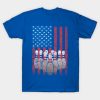 Vintage American Flag Bowling Pin Classic Bowler T T-Shirt Official Bowling Merch