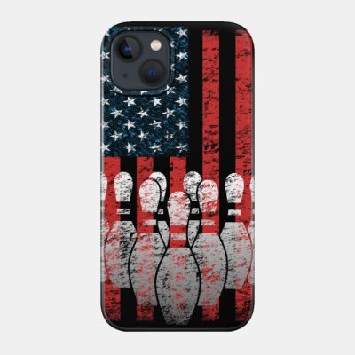 Vintage American Flag Bowling Pin Classic Bowler T Phone Case Official Bowling Merch