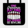 Funny Bowling T Shirt Women Grandma Gift Tote Official Bowling Merch