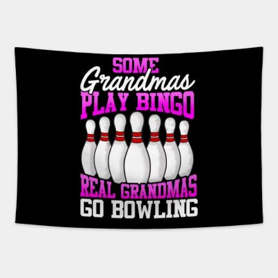 Funny Bowling T Shirt Women Grandma Gift Tapestry Official Bowling Merch