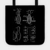 Bowling Pin Vintage Patent Hand Drawing Tote Official Bowling Merch