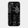 Bowling Pin Vintage Patent Hand Drawing Phone Case Official Bowling Merch