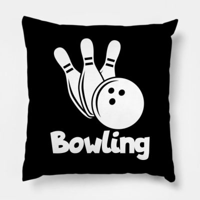 Bowling Throw Pillow Official Bowling Merch