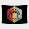 Retro Hexagon Bowling Tapestry Official Bowling Merch