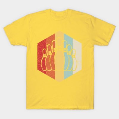 Retro Hexagon Bowling T-Shirt Official Bowling Merch