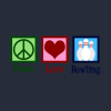 Peace Love Bowling Tank Top Official Bowling Merch