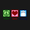 Peace Love Bowling Crewneck Sweatshirt Official Bowling Merch