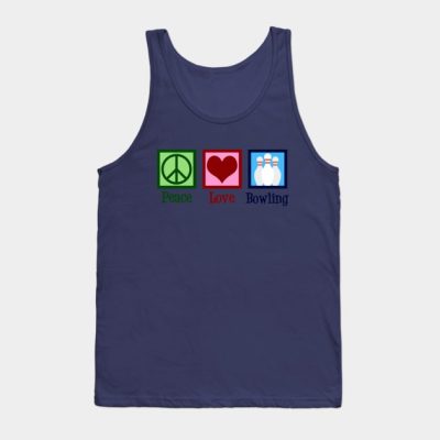 Peace Love Bowling Tank Top Official Bowling Merch