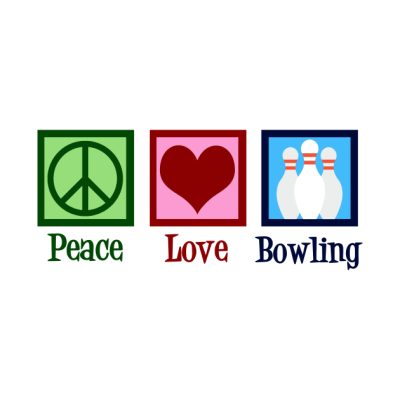 Peace Love Bowling Mug Official Bowling Merch