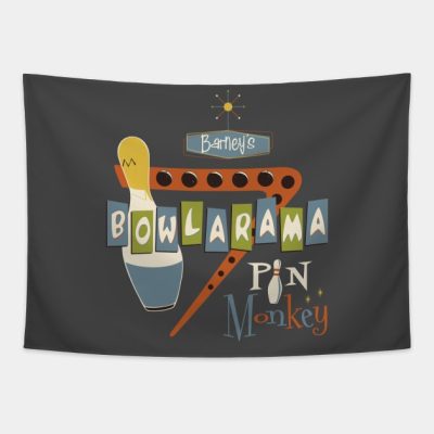 Barneys Bowlerama Tapestry Official Bowling Merch