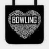 Bowling Heart Tote Official Bowling Merch