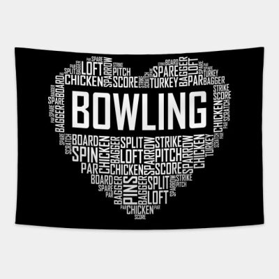 Bowling Heart Tapestry Official Bowling Merch