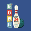 Retro Bowling Throw Pillow Official Bowling Merch