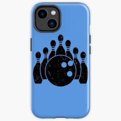 Bowling Ball And Pin (Black) Iphone Case Official Bowling Merch