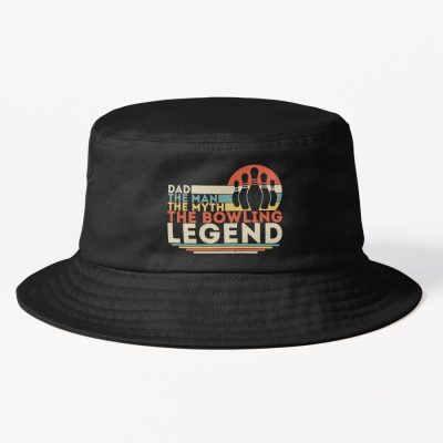 Bowling Legend Dad - Bowling Lover Dad - Bowling Father Bucket Hat Official Bowling Merch