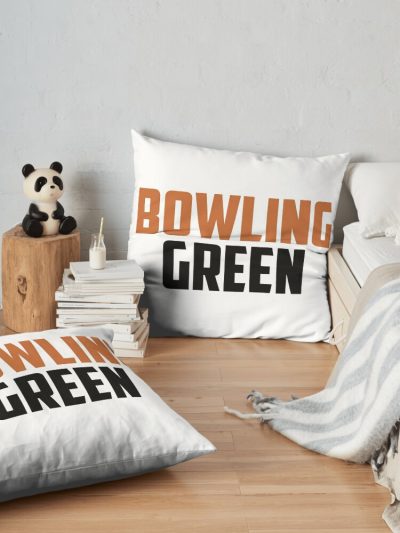 Bowling Green State University, Oh Throw Pillow Official Bowling Merch