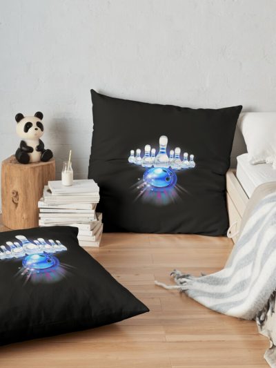 Bowling Throw Pillow Official Bowling Merch