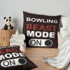 Bowling Beast Mode, Funny Bowling, Bowling Throw Pillow Official Bowling Merch