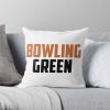 Bowling Green State University, Oh Throw Pillow Official Bowling Merch