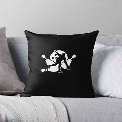 Bowling Throw Pillow Official Bowling Merch