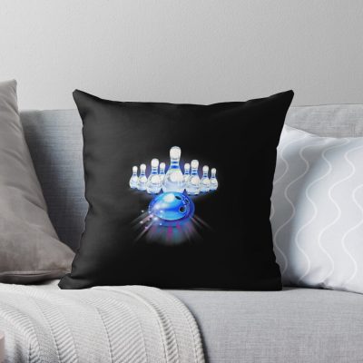 Bowling Throw Pillow Official Bowling Merch