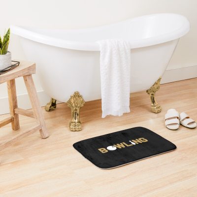 Bowling Design Bath Mat Official Bowling Merch