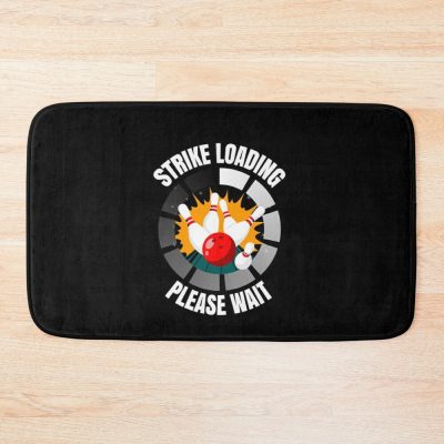 Funny Bowling Gift Bowling Player Bath Mat Official Bowling Merch