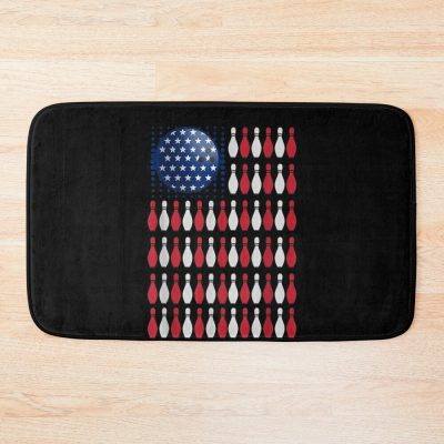 Bowling American Flag Bath Mat Official Bowling Merch