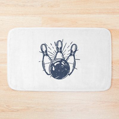 Simple Bowling Art Bath Mat Official Bowling Merch