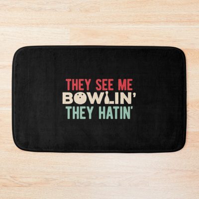 Funny Bowling Bath Mat Official Bowling Merch