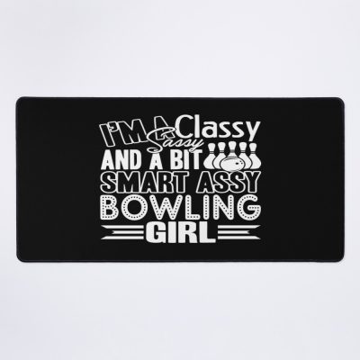 Bowling - Sassy Bowling Girl Mouse Pad Official Bowling Merch