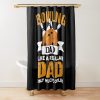 Mens Bowling Dad - Funny Bowler Bowling Dad Shower Curtain Official Bowling Merch