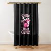 Breast Cancer Awareness - Bowling Strike Out Pink Ribbon Shower Curtain Official Bowling Merch