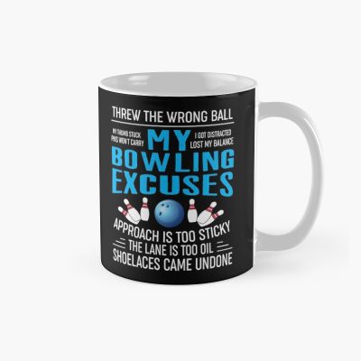 Funny Bowling Gift My Bowling Excuses Mug Official Cow Anime Merch