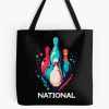 Funny Bowling Pins And Ball National Graphic Tote Bag Official Cow Anime Merch