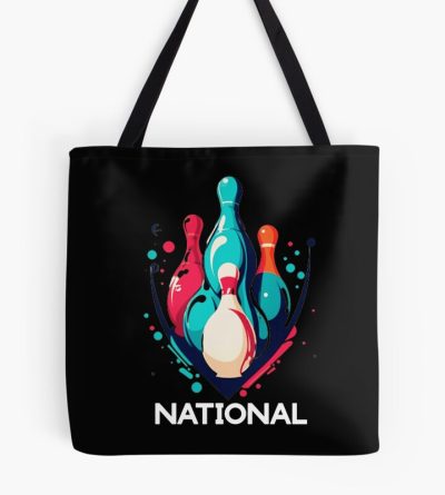 Funny Bowling Pins And Ball National Graphic Tote Bag Official Cow Anime Merch