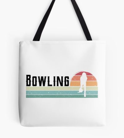 Bowler Bowling Sport Retro Vintage Gift Idea Tote Bag Official Cow Anime Merch