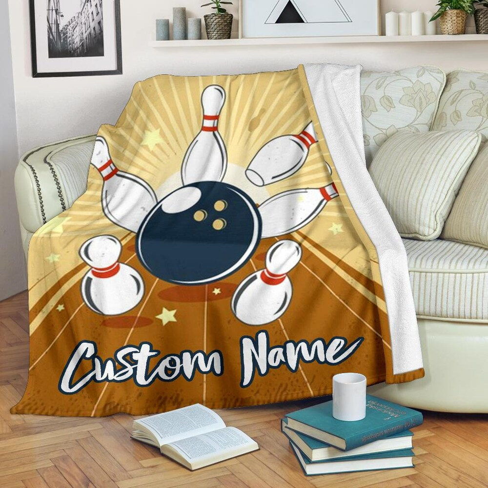 Bowling Blanket Custom Name